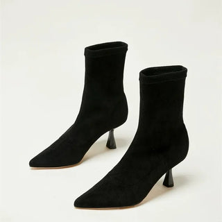 Jette - Stiefel in Wildlederoptik
