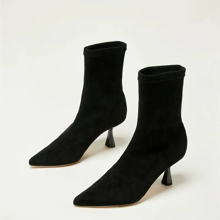 Jette - Stiefel in Wildlederoptik