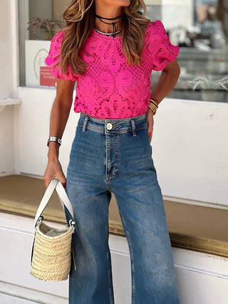 Simone - Puffärmel-Bluse