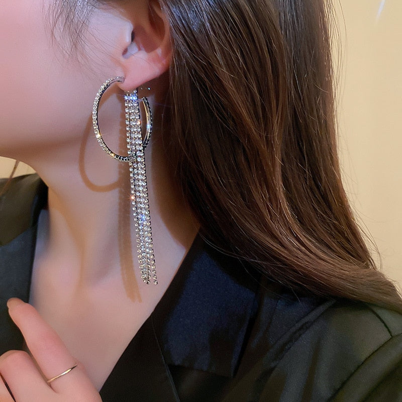 Ute - Strass-Ohrringe