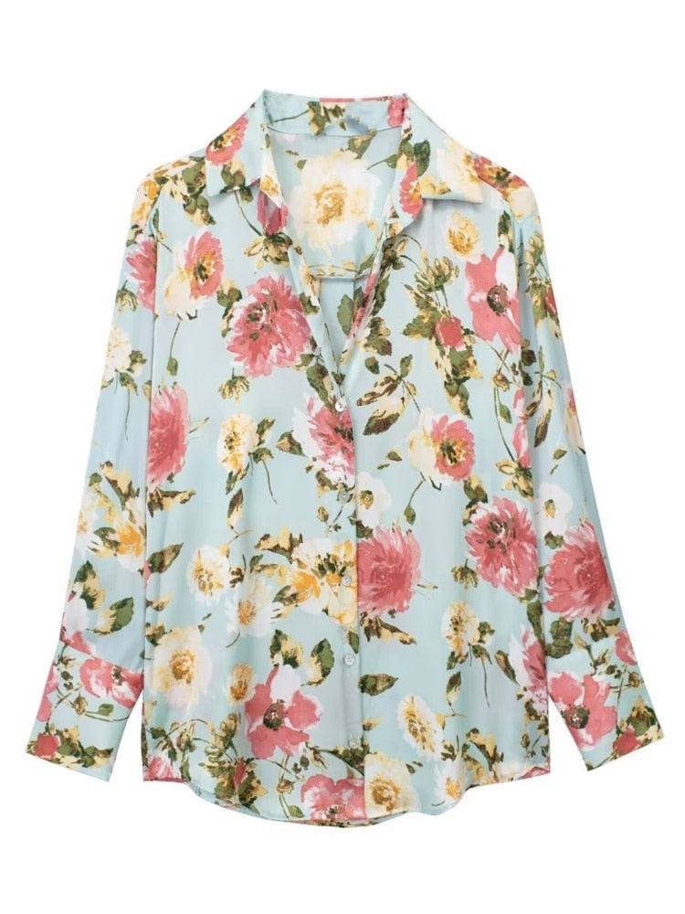 Bettina - Satinbluse