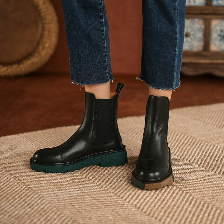 Tina - Wadenhohe Lederstiefel