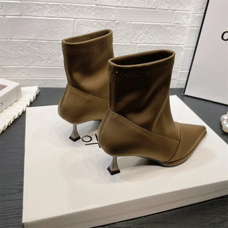 Ylvi - Satin-Stiefeletten