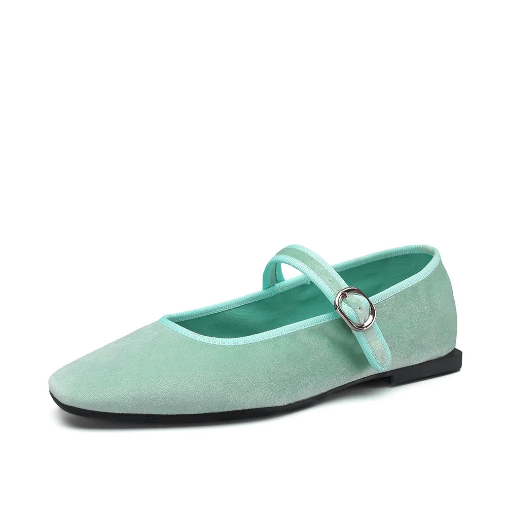 Marianne - Samt-Ballerinas