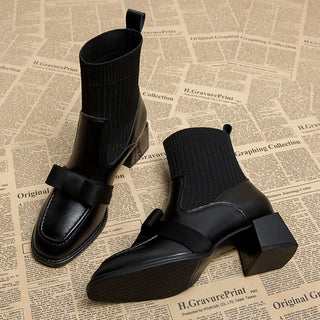 Bettina - Stiefeletten mit Schleife