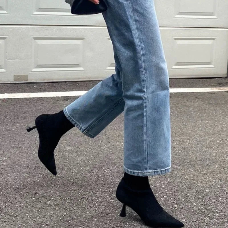 Jette - Stiefel in Wildlederoptik