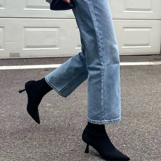 Jette - Stiefel in Wildlederoptik