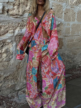 Carina - Baumwollset mit Hemdbluse