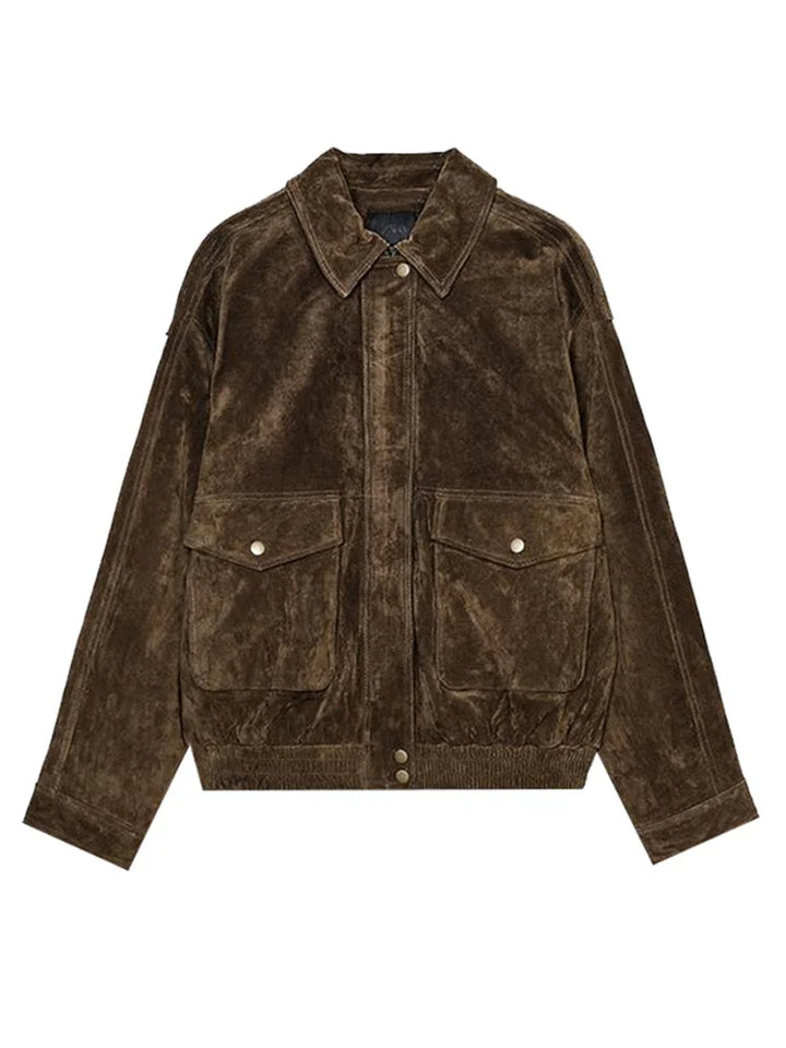 Gesa - Jacke in Wildlederoptik