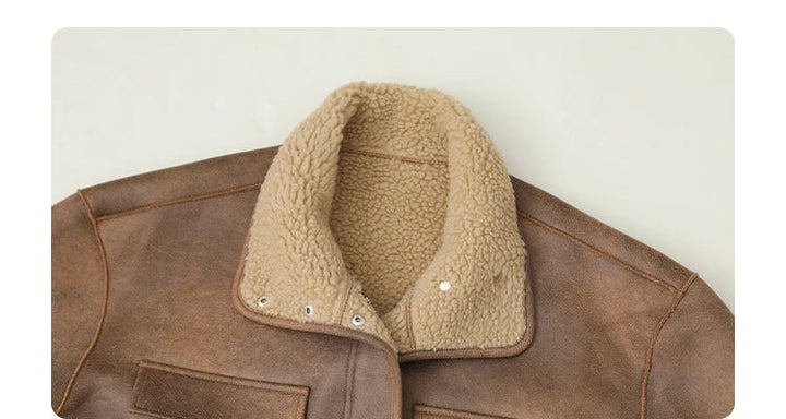 Svenja - Oversized Velours-Jacke