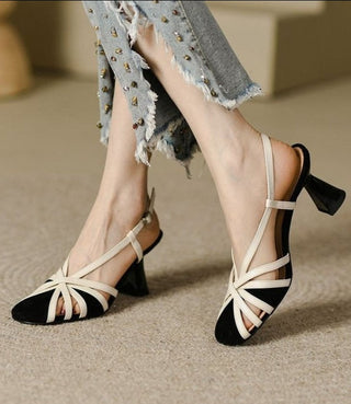 Magdalena - Lederpumps mit Schnalle