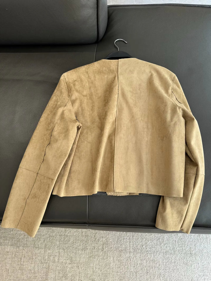 Silja - Jacke in Wildlederoptik