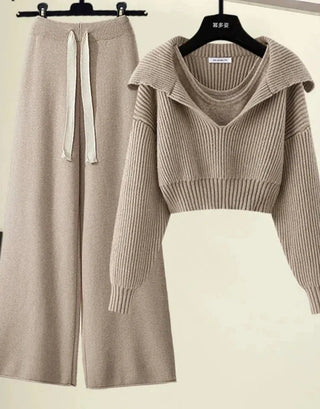 Amalia - Strickset mit weiter Hose