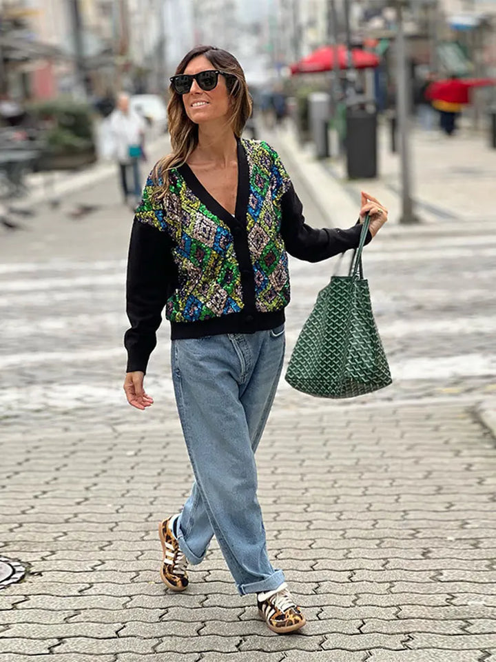 Corinna - Paillettencardigan