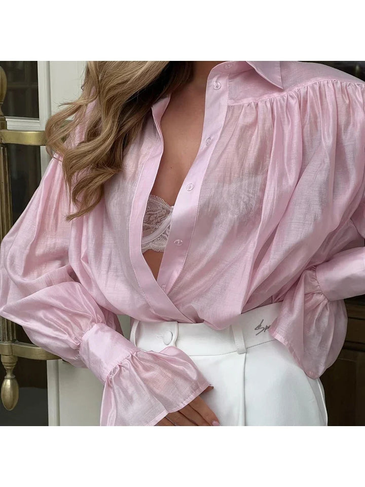 Rosa - Baumwollbluse