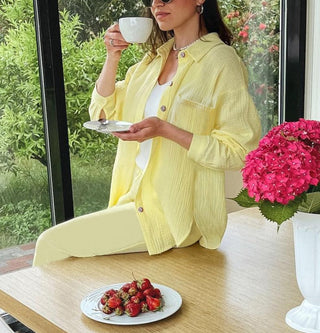 Barbara - Baumwollset mit Hemdbluse