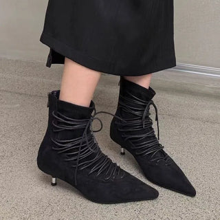 Beate - Velours-Stiefeletten