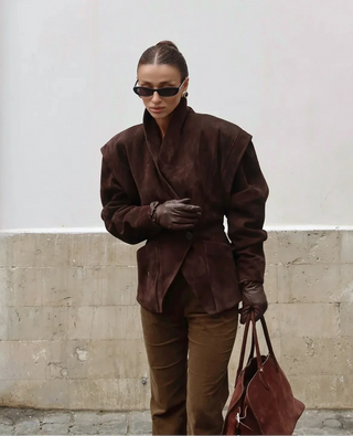 Elke - Jacke in Wildlederoptik