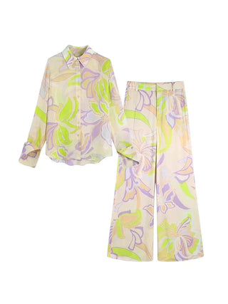 Edda - Bedrucktes Set mit weiter Hose
