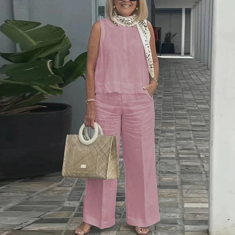 Nina - Leinenset mit weiter Hose