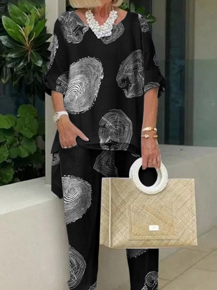 Diana - Baumwollset mit weiter Hose