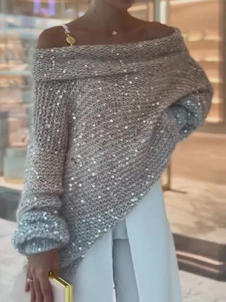 Nina - Paillettenpullover