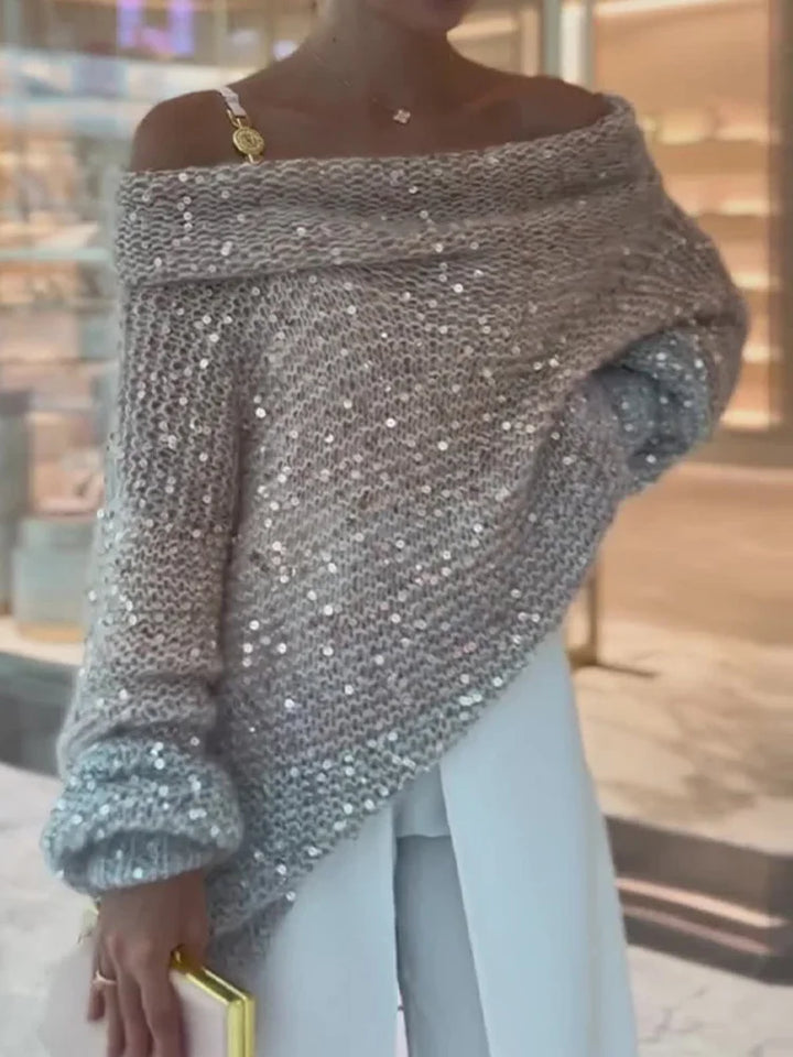 Nina - Paillettenpullover