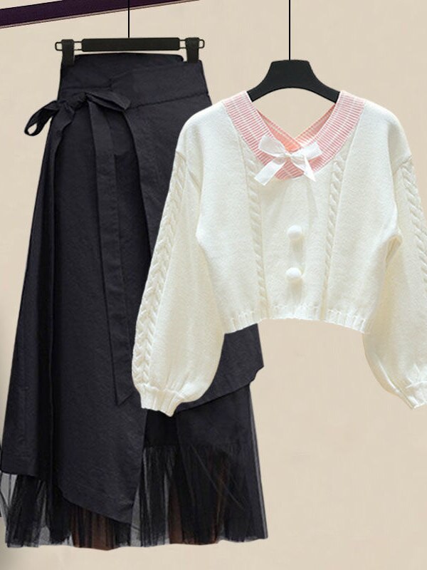 Valerie - Pullover mit Mesh-Rock