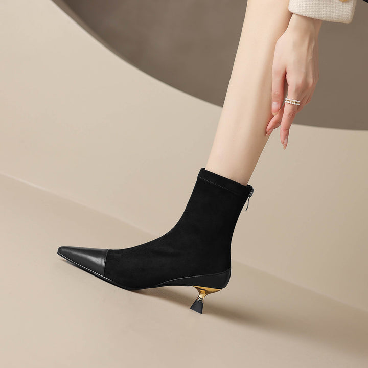 Ruth - Gefütterte Lederstiefel