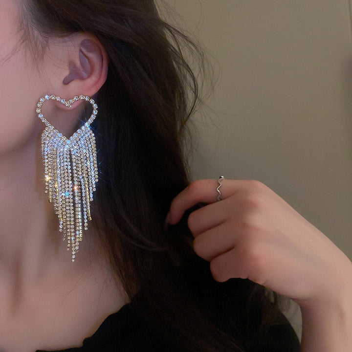 Ute - Strass-Ohrringe