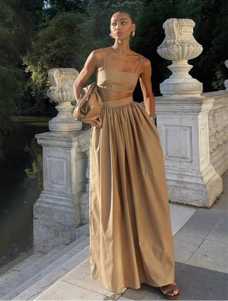 Nina - Baumwollset mit langem Rock