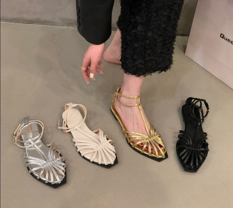 Sarah - Flache Sandalen