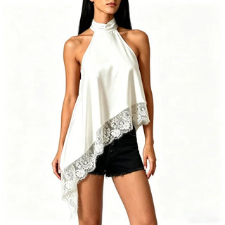 Liesel - Satin-Spitzen-Top