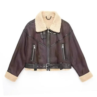 Charlotte - Lammfelljacke