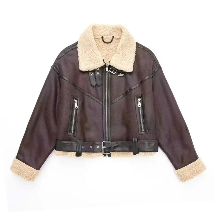 Charlotte - Lammfelljacke