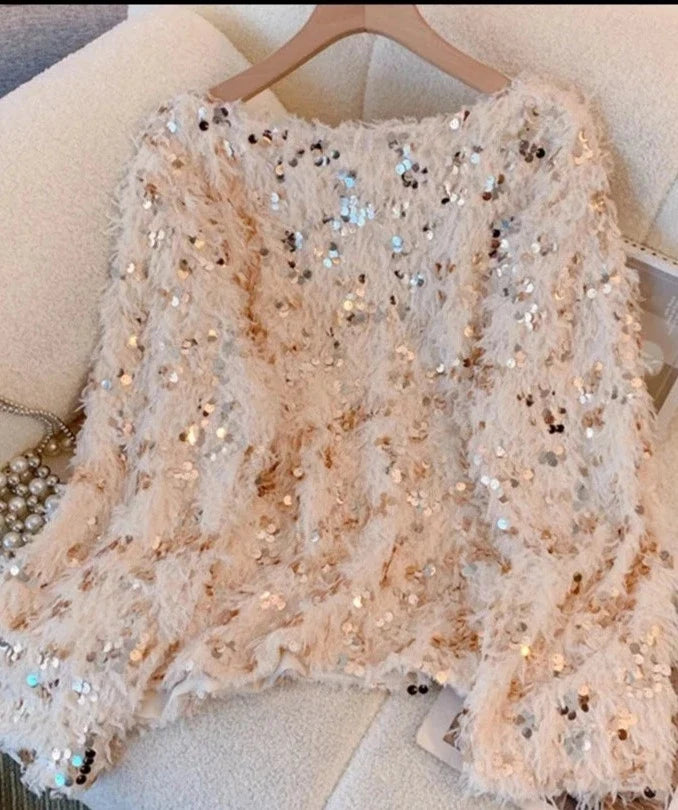 Smilla - Paillettenpullover