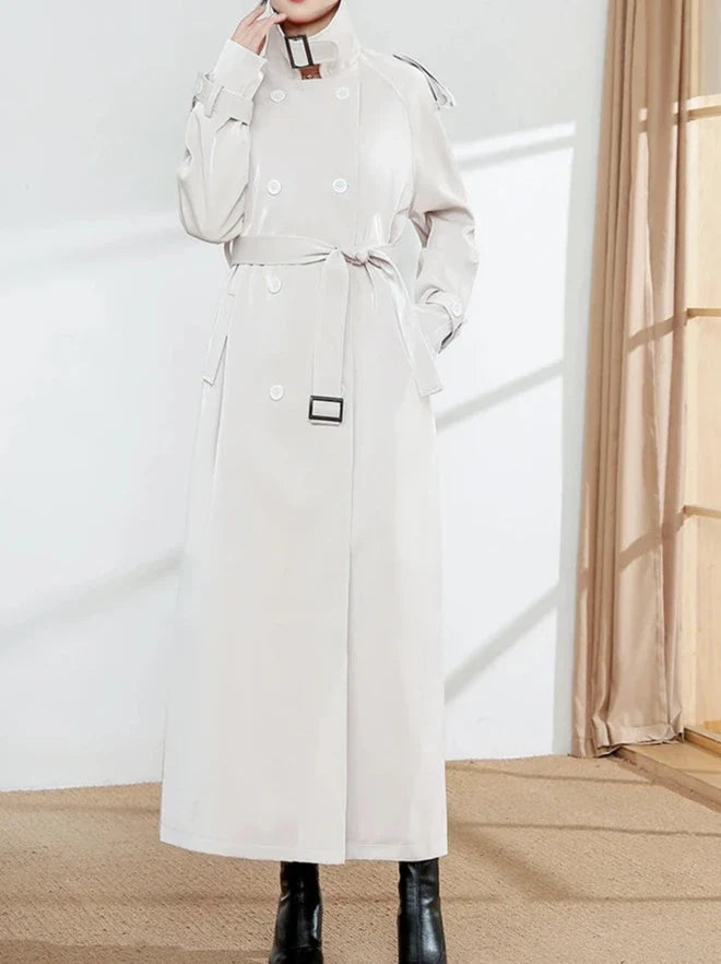 Katrin - Trenchcoat in Lederoptik