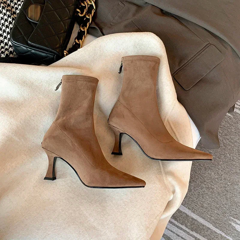 Nadja - Stiefel in Wildlederoptik