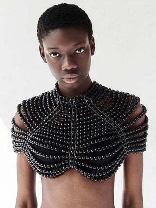 Cornelia - Perlen-Top
