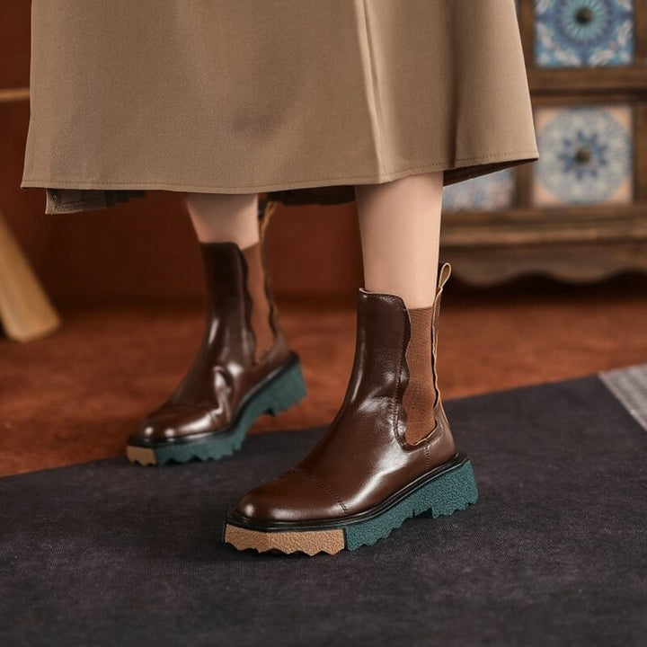 Tina - Wadenhohe Lederstiefel