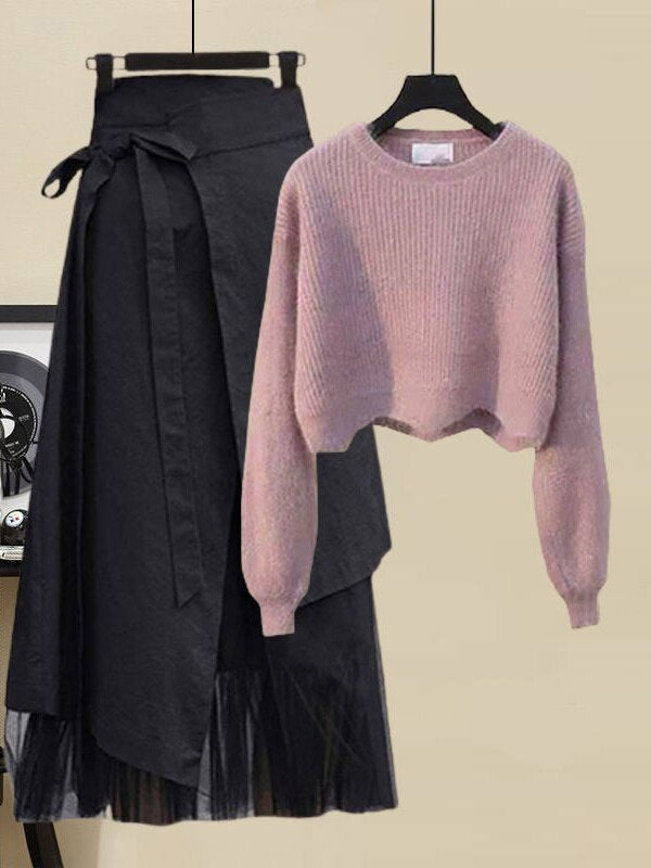 Valerie - Pullover mit Mesh-Rock