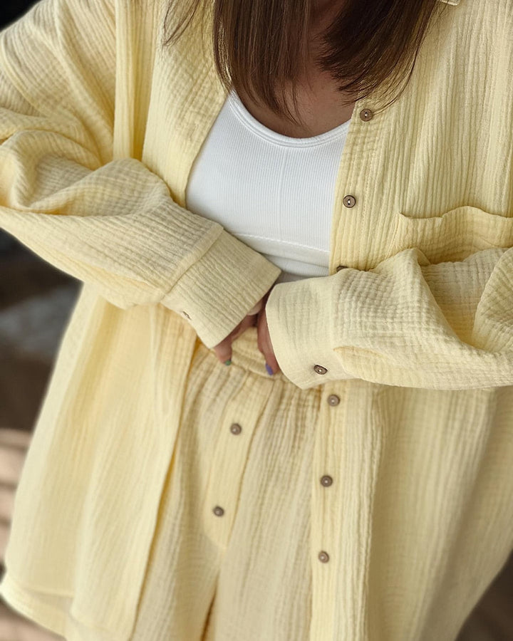 Barbara - Baumwollset mit Hemdbluse