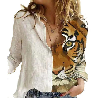 Rebekka - Animal-Print-Bluse