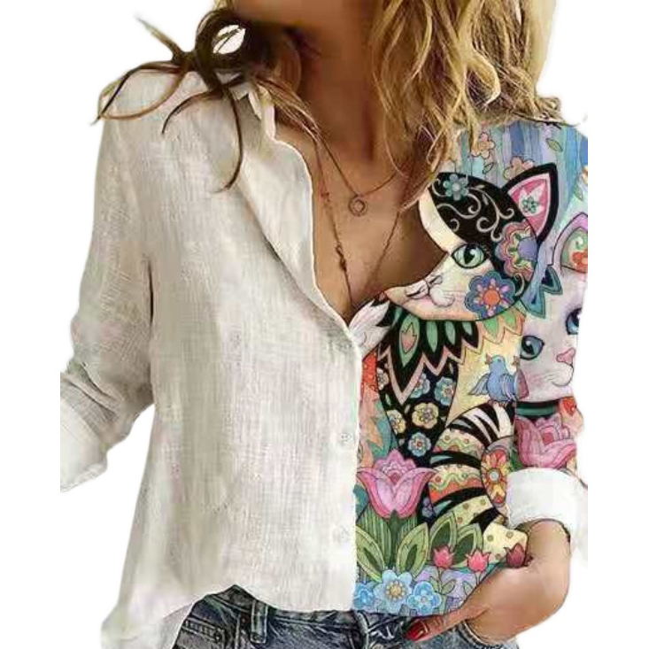 Rebekka - Animal-Print-Bluse