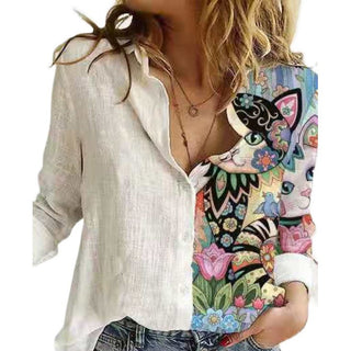 Rebekka - Animal-Print-Bluse
