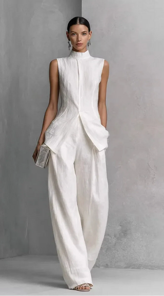 Helena - Baumwollset mit High-Waist-Hose