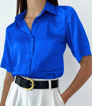 Andrea - Satinbluse