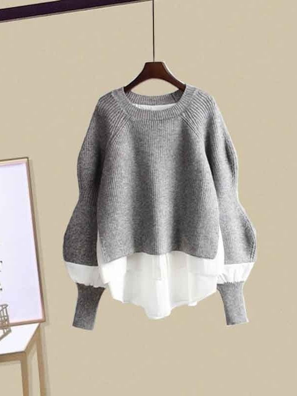 Valerie - Pullover mit Mesh-Rock