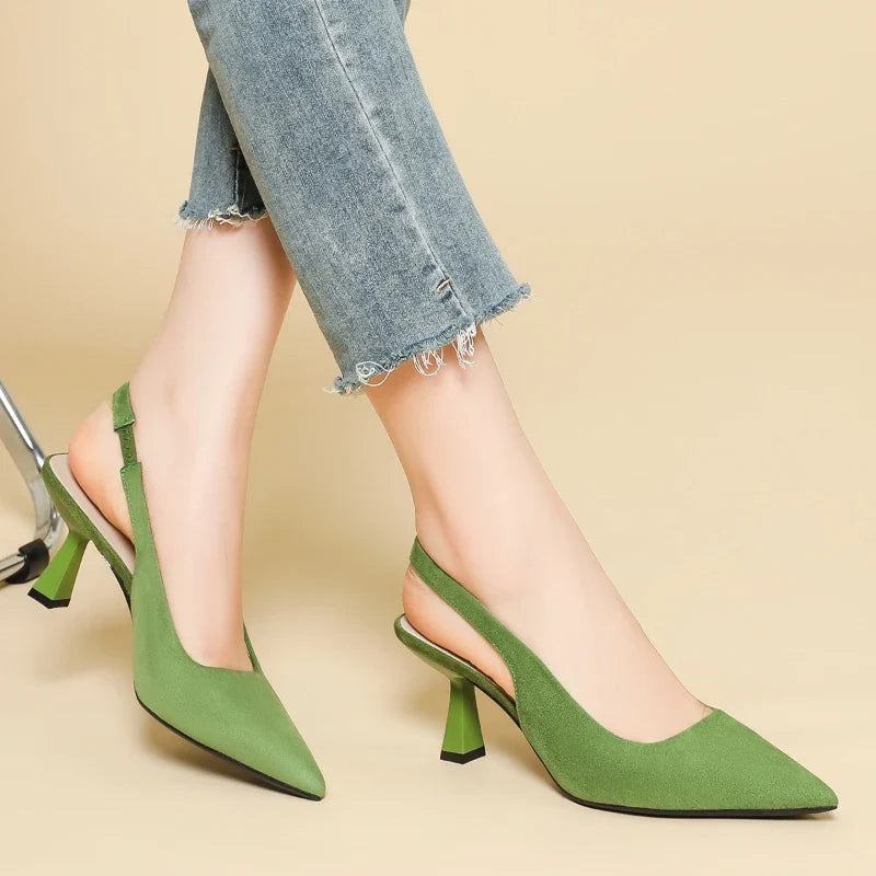 Insa - Slingpumps in Wildlederoptik