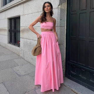 Nina - Baumwollset mit langem Rock